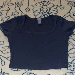 Tilly's Charcoal Crop Top